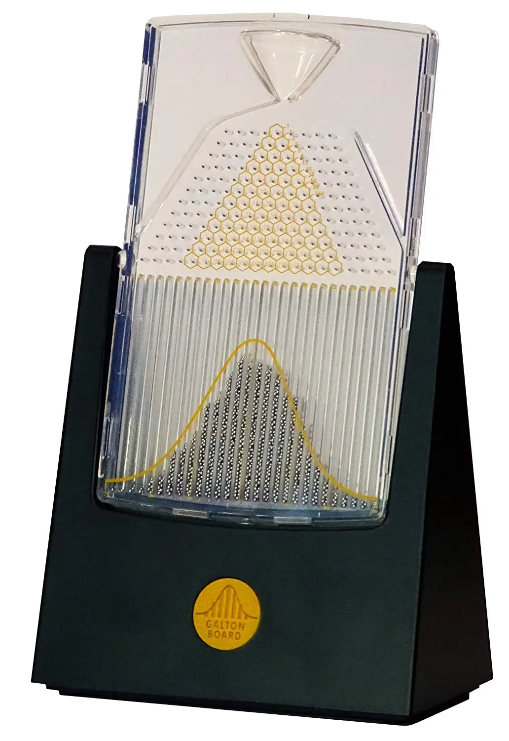Galton Board showing the normal distribution with 3,000 steel balls