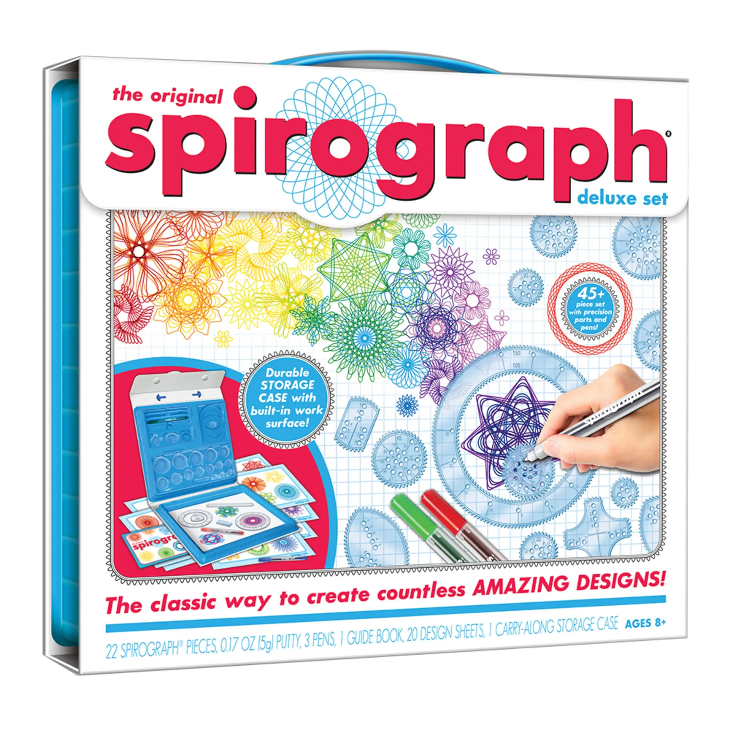 Spirograph Deluxe Design Set with gears and coloured pens